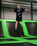 Boy Jumping and Having Fun at Appleton Indoor Jump Park